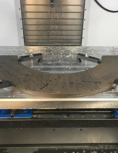 1" A36 Ring Segment Roughed on Waterjet